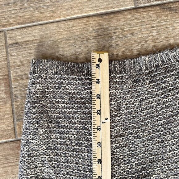 Vallette Oversize Sleeveless Cardigan Chunky Knit Size S/M Heather Gray Pockets - Picture 16 of 16